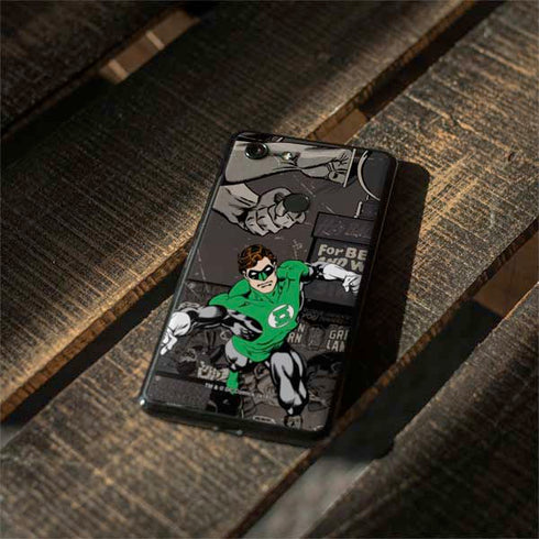 DC Comics Green Lantern Vintage Action Pose Pattern Google Pixel 3 Skin
